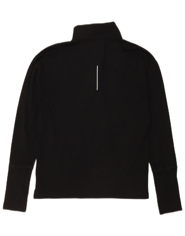 Top Nike da uomo Dri Fit con zip e collo a maniche lunghe XS nera