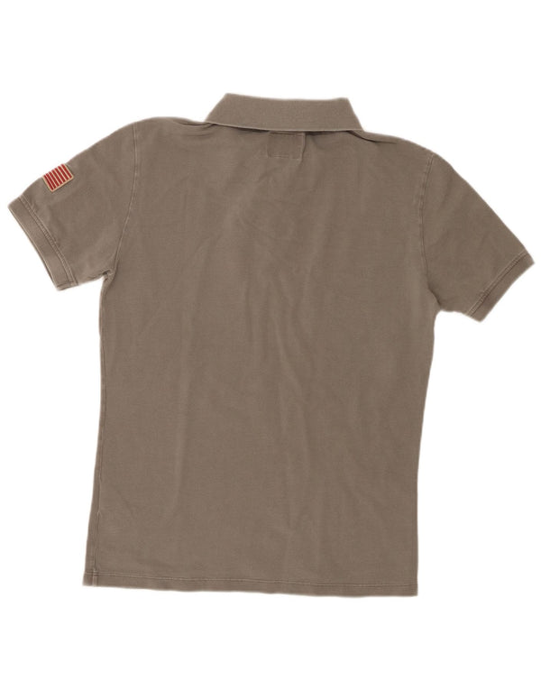 Woolrich Mens Polo Shirt Small Grey Cotton