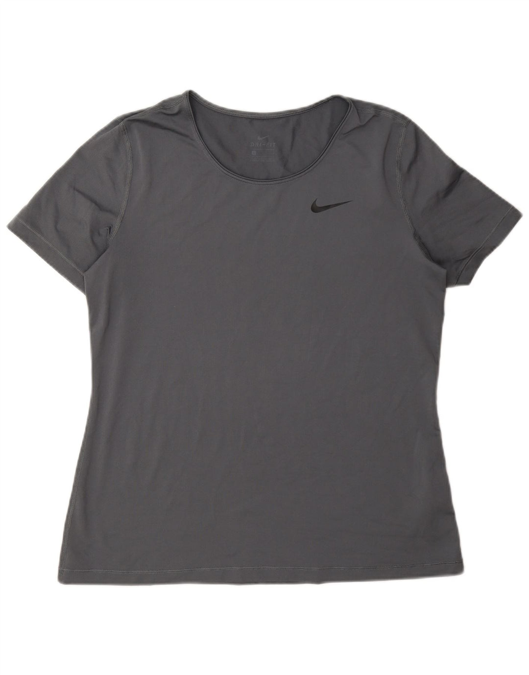 T-shirt Nike Dri Fit da donna, taglia UK 16, grande, in poliestere grigio
