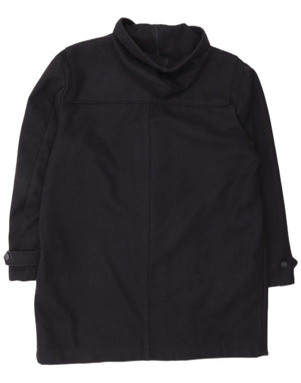 Rifle Trenca con capucha para hombre UK 42 XL Lana azul marino