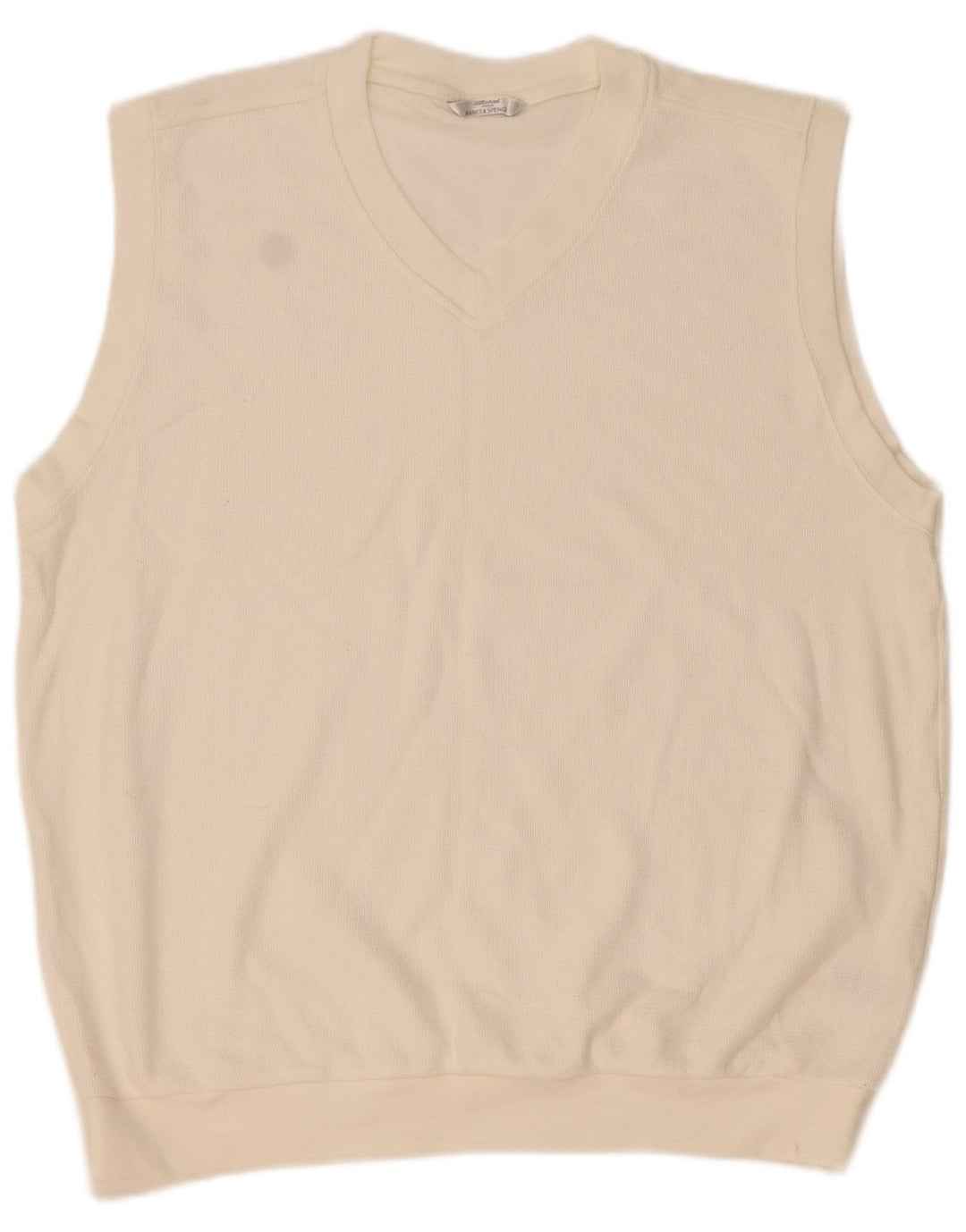 Marks & Spencer Herrevest Tank Top Stor Hvid Bomuld