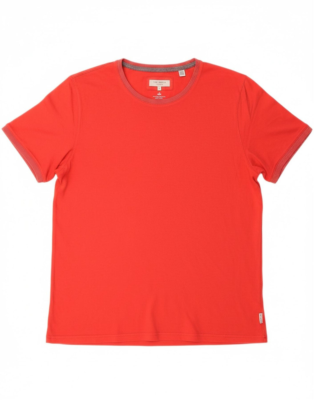 TED BAKER Mens T-Shirt Top Size 4 Large Red Cotton