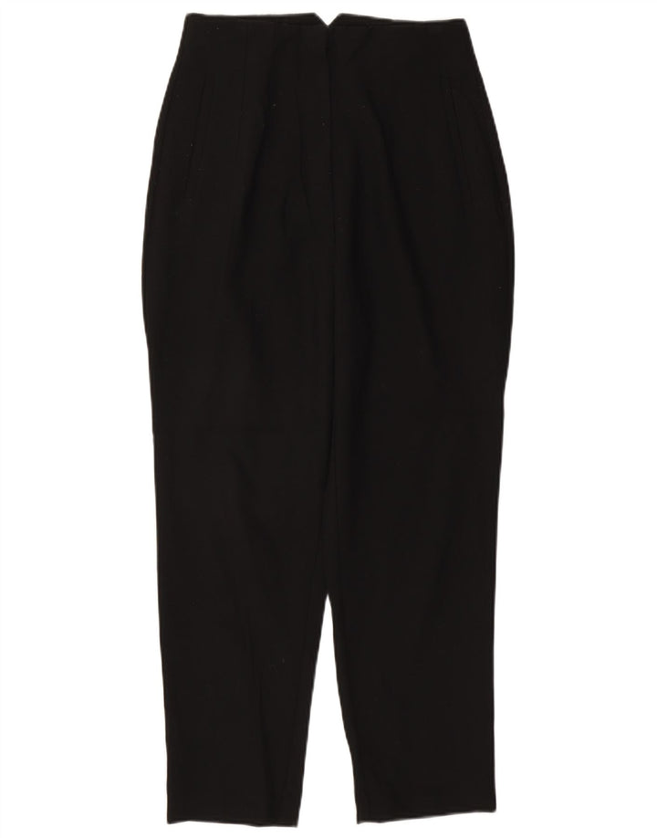Zara Womens Tapered Casual Trousers Medium W28 L26 Black Polyester