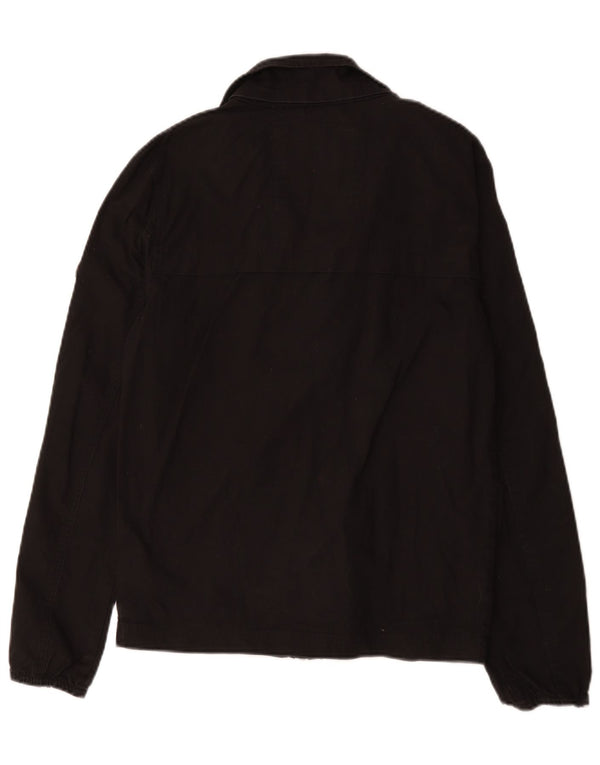 Tommy Hilfiger Mens Bomber Jacket UK 36 Small Black Cotton
