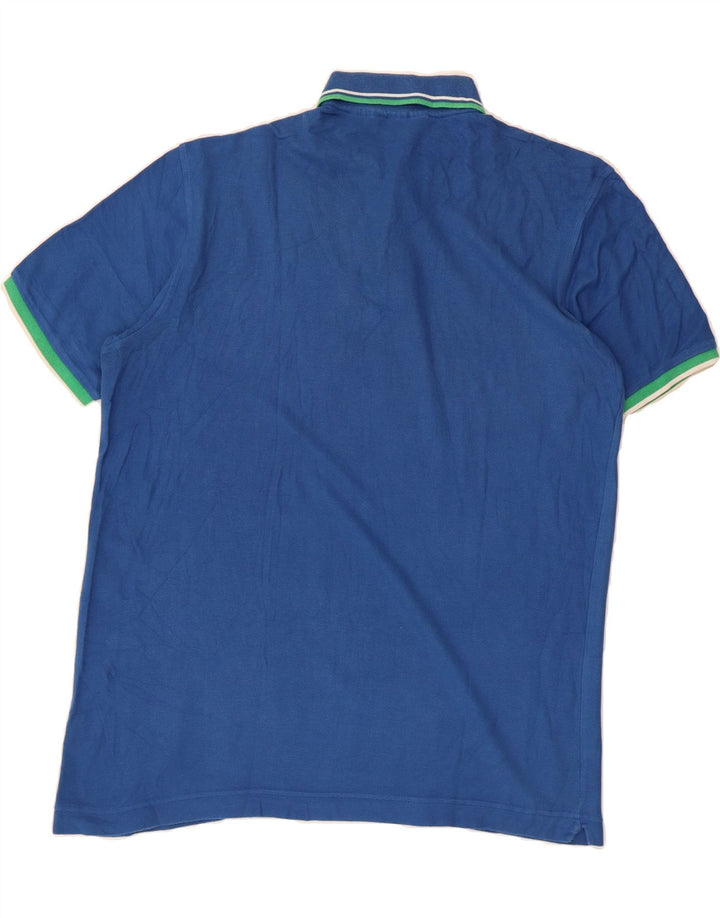 FILA Mens Polo Shirt Large Blue Cotton Vintage Fila and Second-Hand Fila from Messina Hembry 