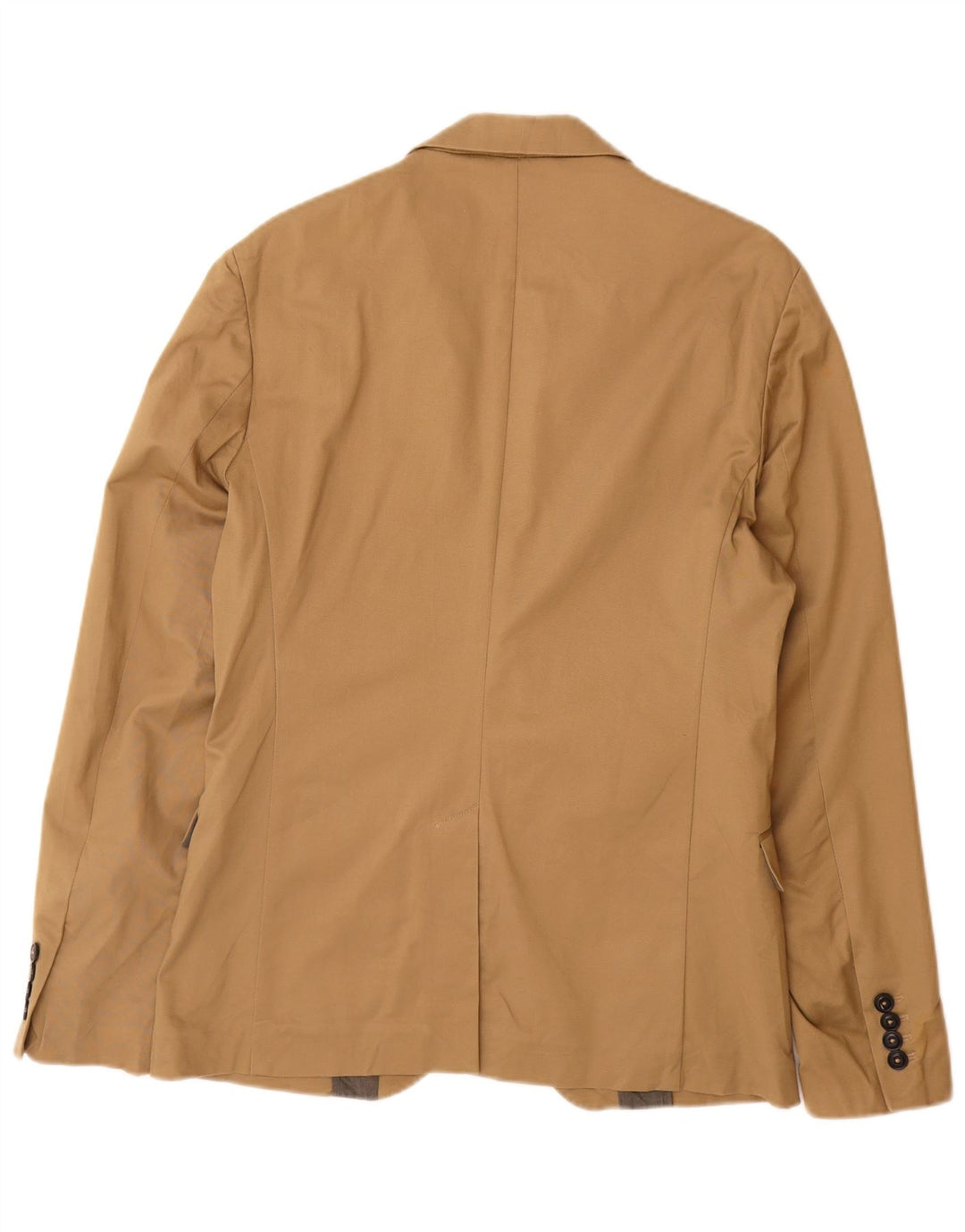 Zara Herre 2-knaps blazerjakke EU 50 Medium Brun
