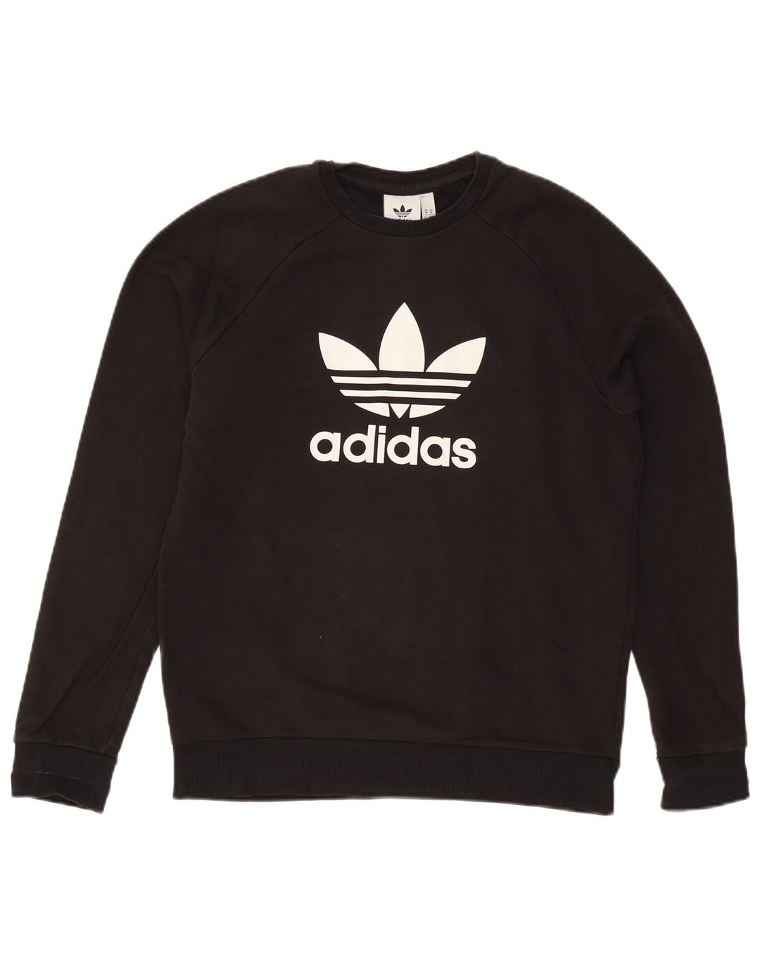 Adidas Mens Graphic Sweatshirt Jumper Medium Black Cotton