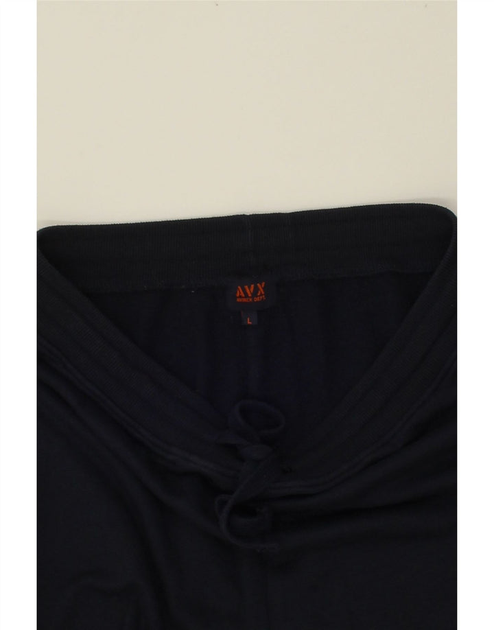 AVIREX Mens Tracksuit Trousers Joggers Large  Navy Blue Polyester Vintage Avirex and Second-Hand Avirex from Messina Hembry 