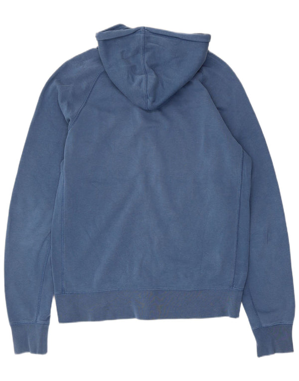Felpa con cappuccio e zip Jordan da uomo in cotone blu medio