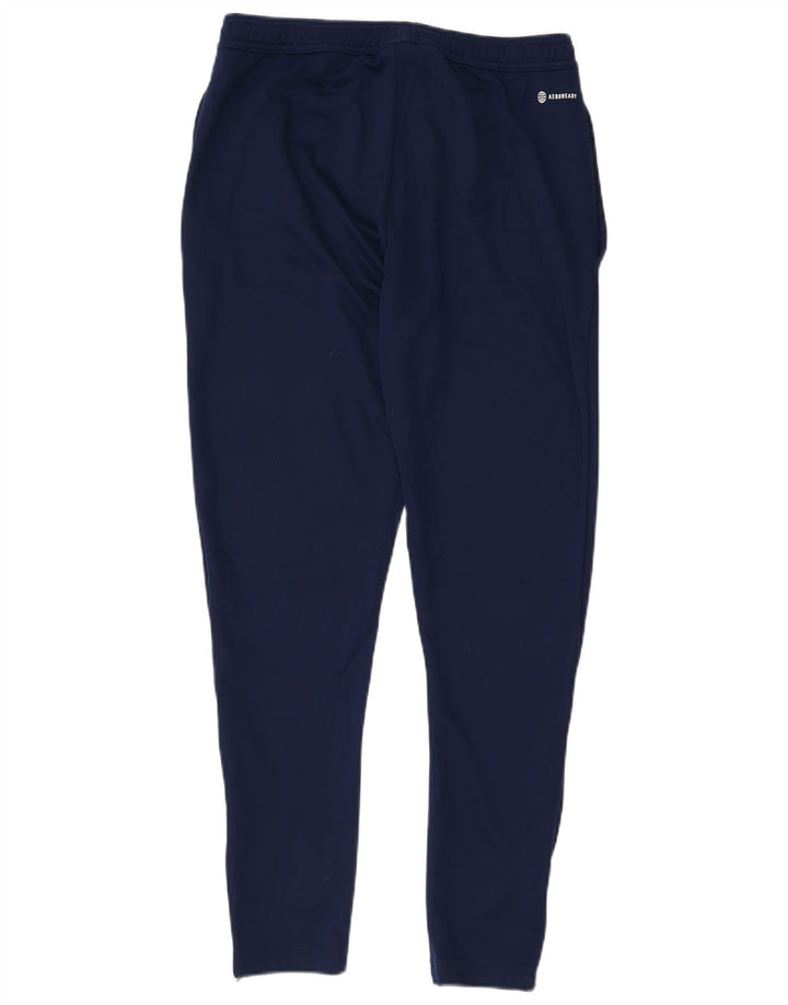 Adidas Mens Tracksuit Trousers Large Navy Blue Polyester