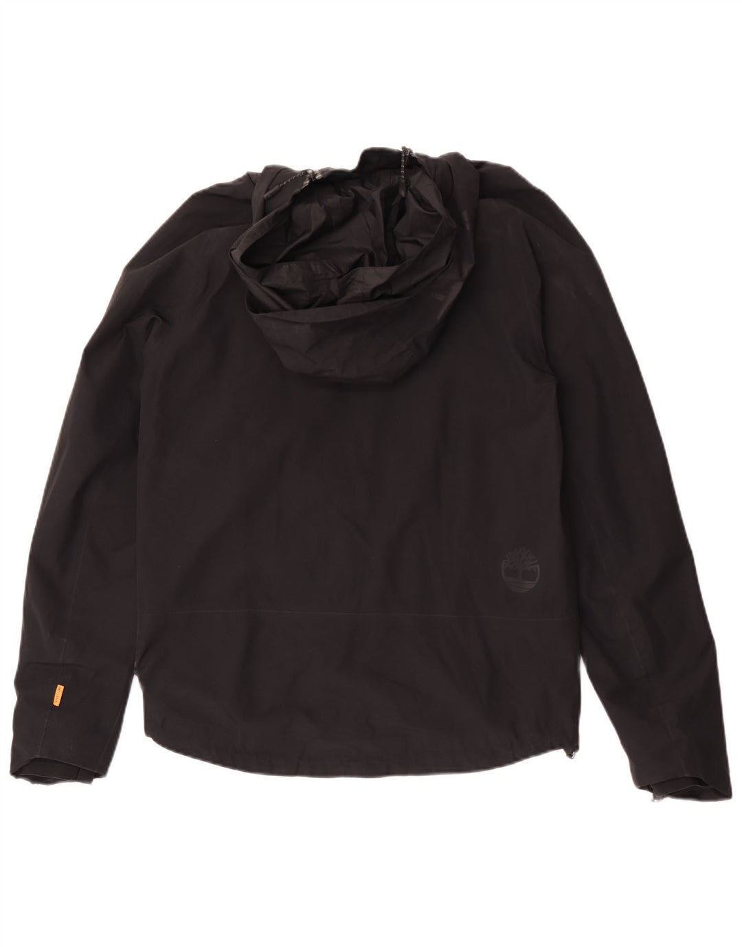 Timberland Mens Hooded Rain Jacket UK 36 Small Black Polyester