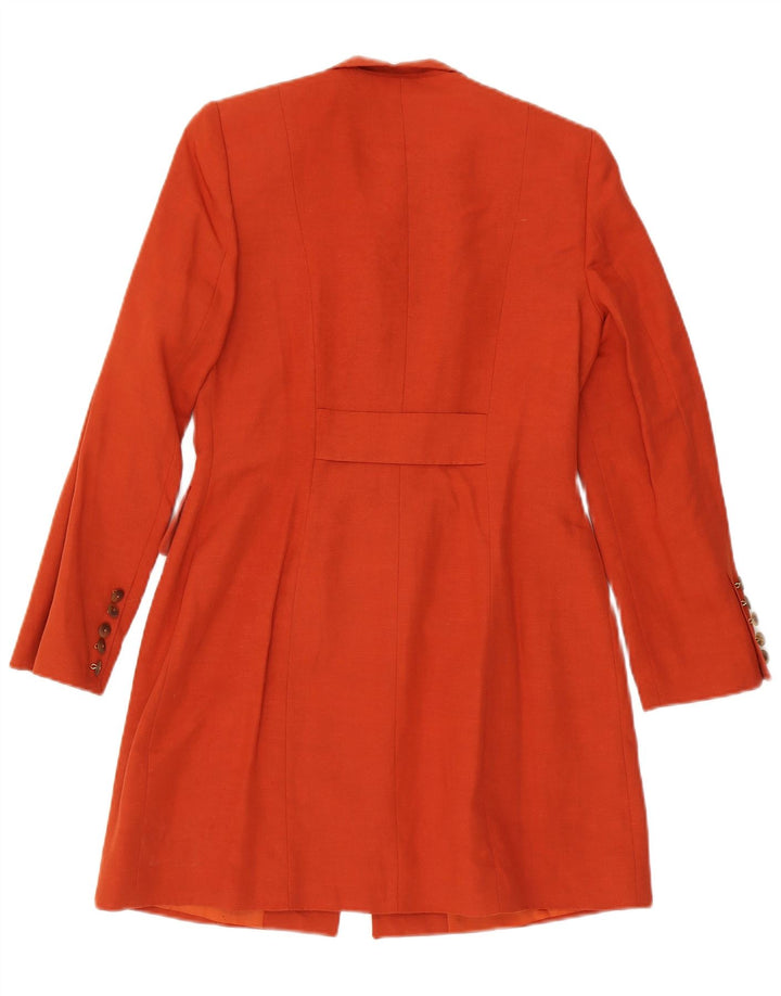 Vestino Due Dame Overfrakke EU 38 Medium Orange Paisley Modal