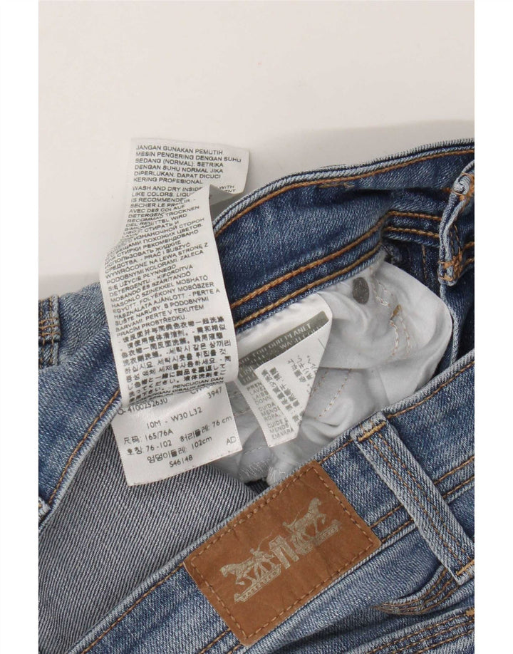 Levi's Womens Bootcut Jeans W30 L27 Blue Cotton