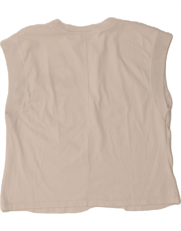 VINTAGE Womens Graphic Vest Top UK 16 Large White Vintage Vintage and Second-Hand Vintage from Messina Hembry 