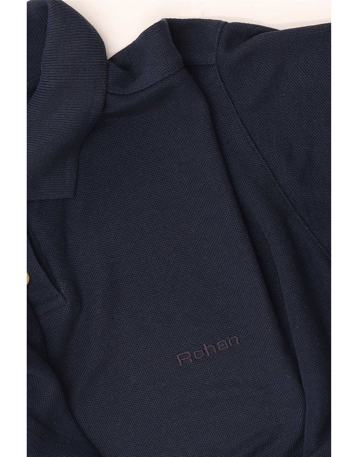 Rohan Womens Polo Shirt UK 12 Medium Navy Blue