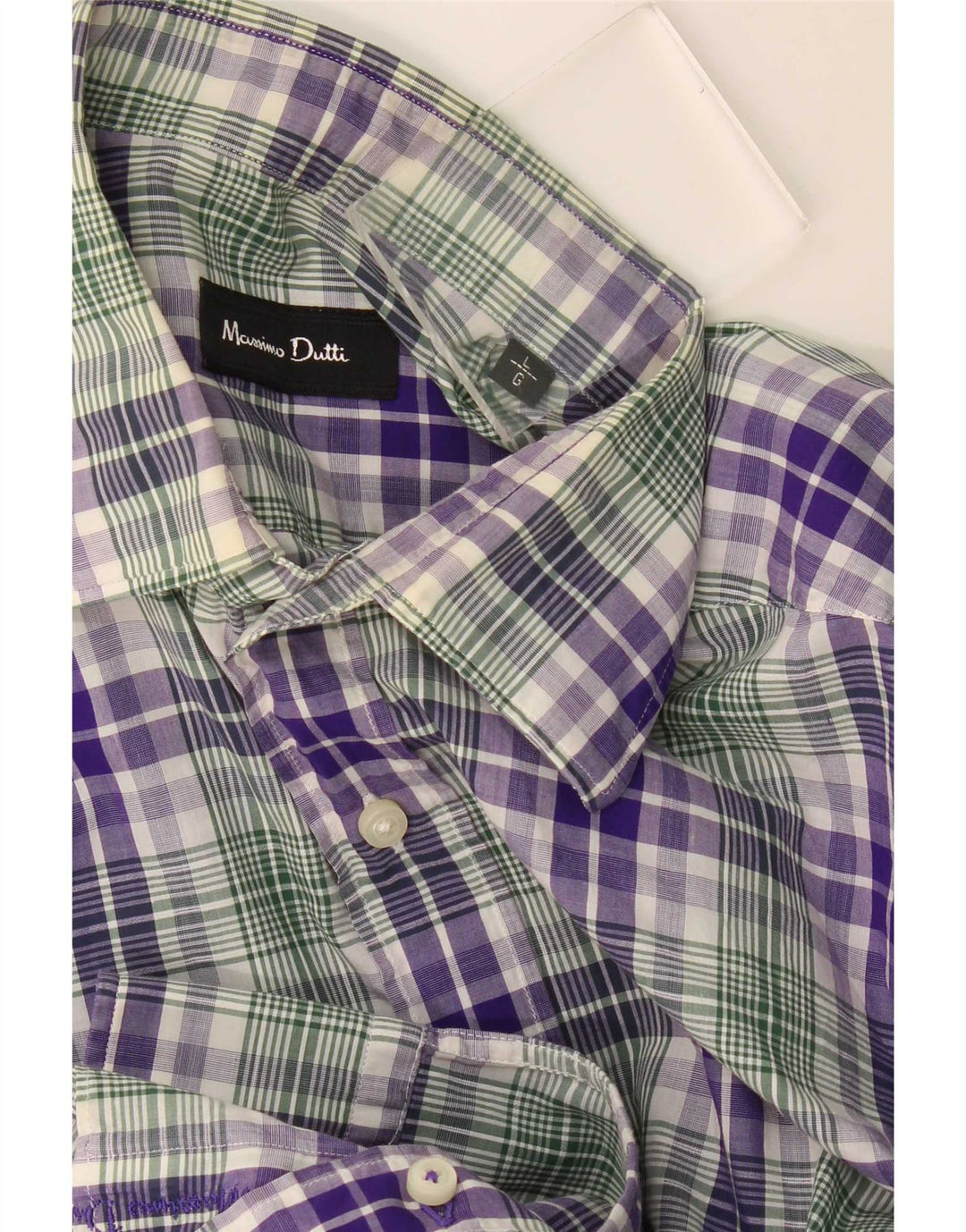 Massimo Dutti Mens Shirt Large Multicoloured Check