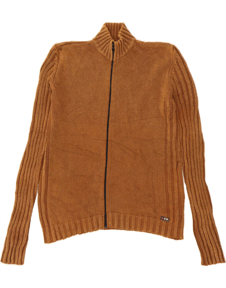 THINK PINK Womens Cardigan Sweater UK 16 Large Brown Vintage Think Pink and Second-Hand Think Pink from Messina Hembry 