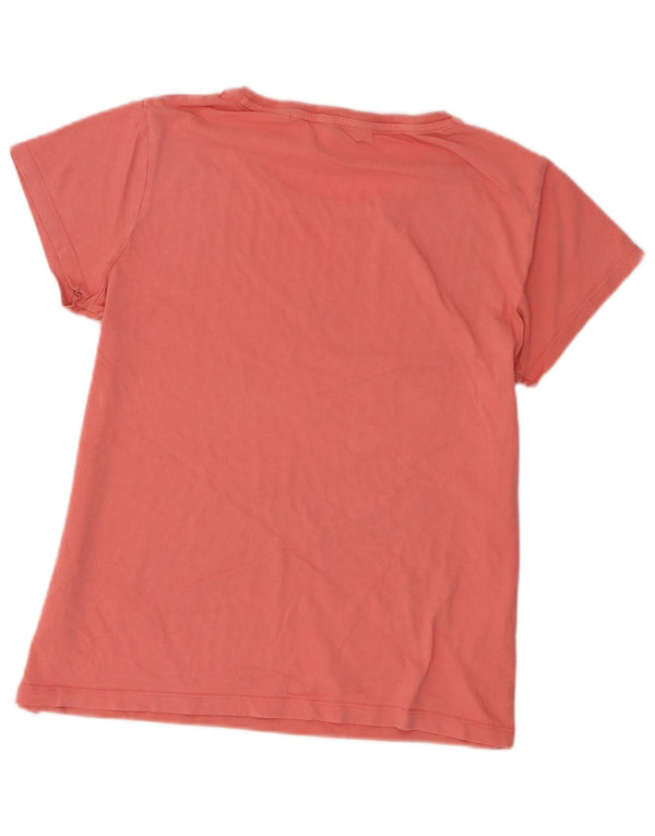 Gant Womens Graphic T-Shirt Top UK 14 Large Pink Cotton