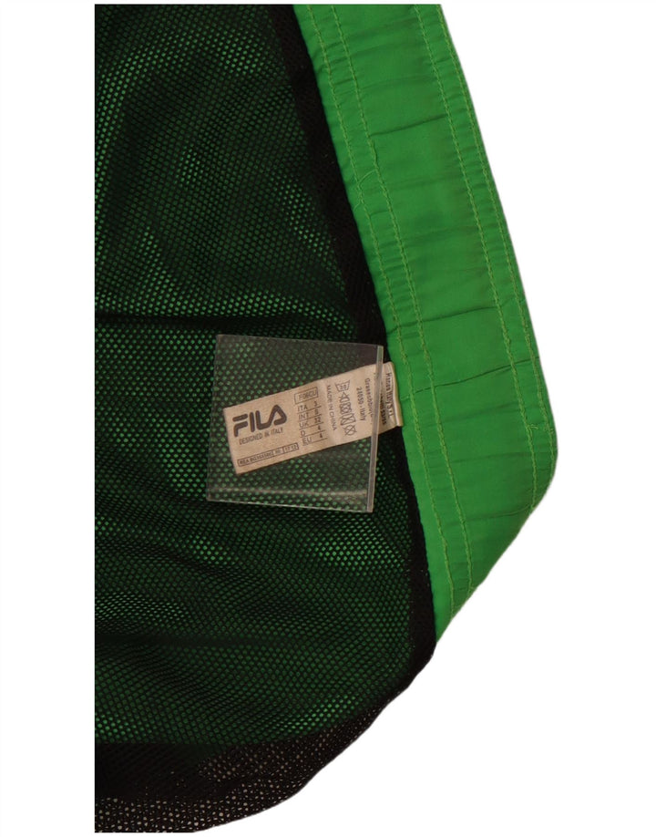 FILA Grafiske svømmeshorts til mænd mellemgrøn polyester