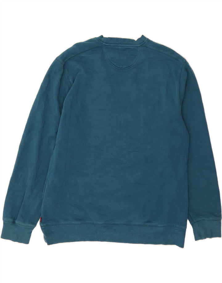 IZOD Mens Big & Tall Sweatshirt Jumper 2XL Blue Cotton Vintage Izod and Second-Hand Izod from Messina Hembry 