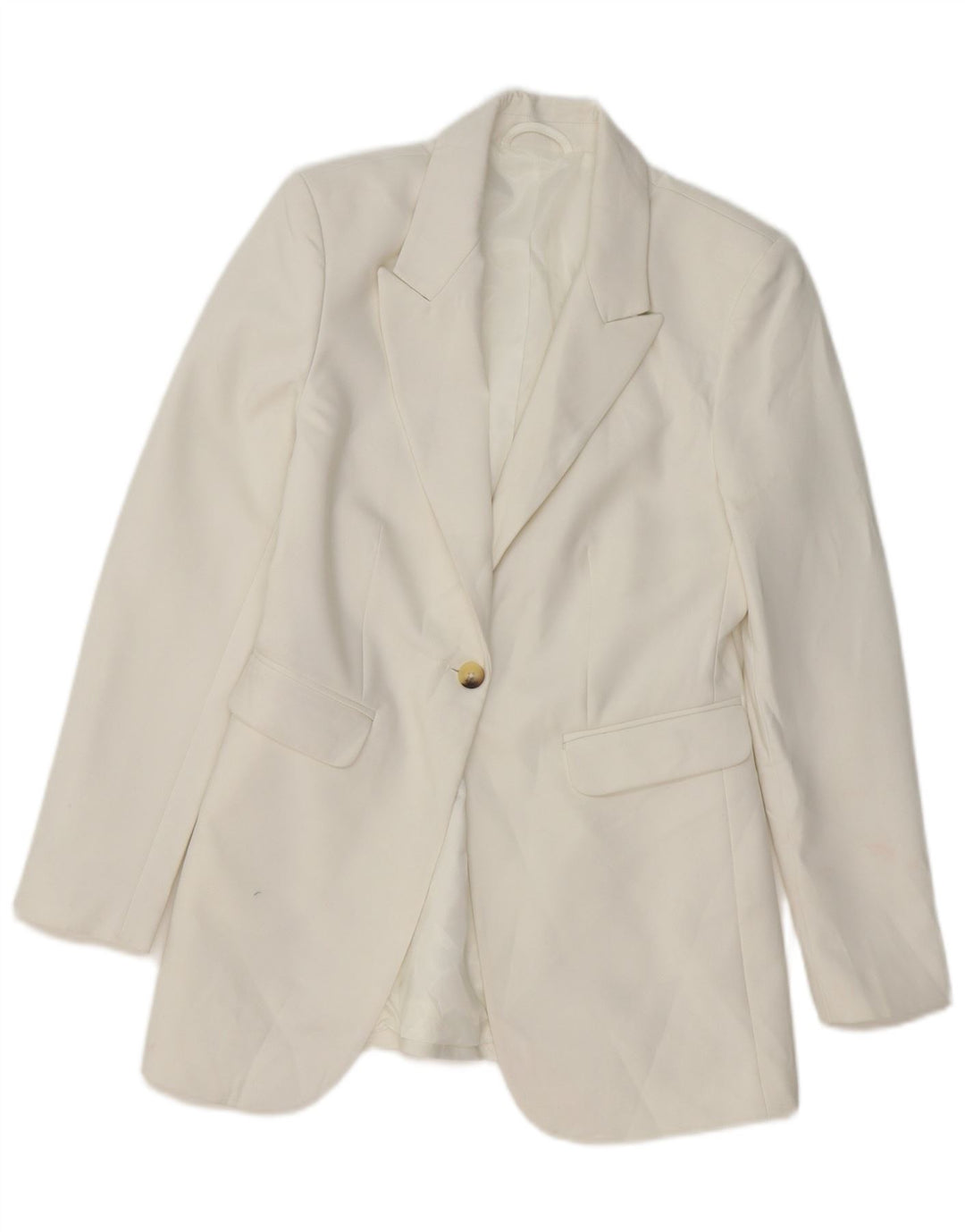 MARKS & SPENCER Womens London 1 Button Blazer Jacket UK 6 XS White