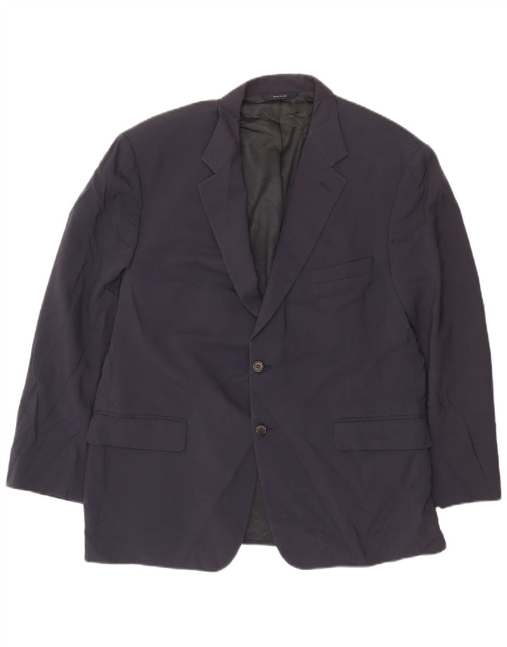 Brooks Brothers Mens 2 Button Blazer Jacket UK 40 Large Navy Blue Wool