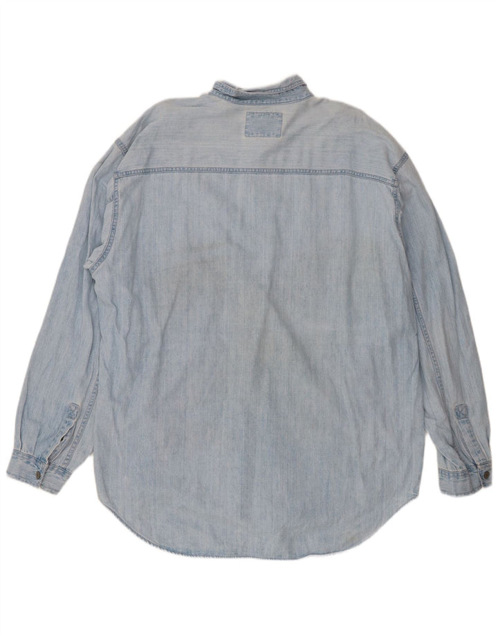 Camicia di jeans da uomo Levi's XL in cotone blu