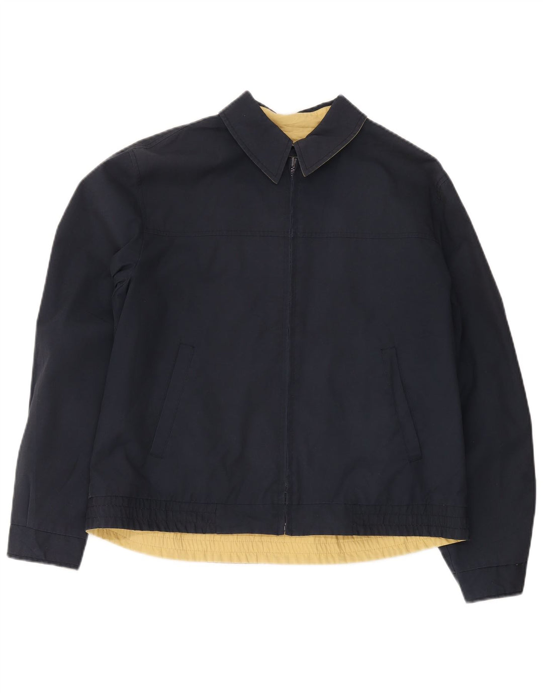 Jaqueta bomber masculina vintage UK 38 azul marinho médio