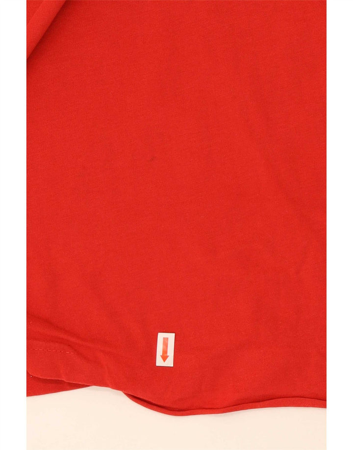Puma Mens Graphic T-Shirt Top Medium Red Cotton