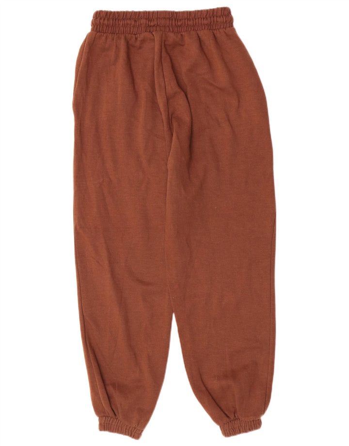 Zara Womens Tracksuit Trousers Joggers UK 12 Medium Brown Polyester