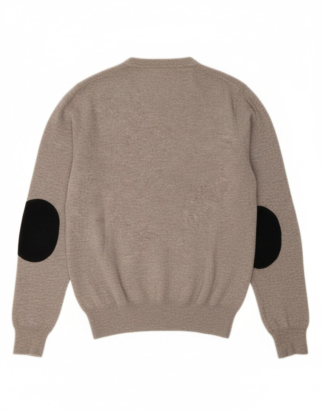 REFRIGIWEAR Womens Crew Neck Jumper Sweater UK 12 Medium Grey Wool