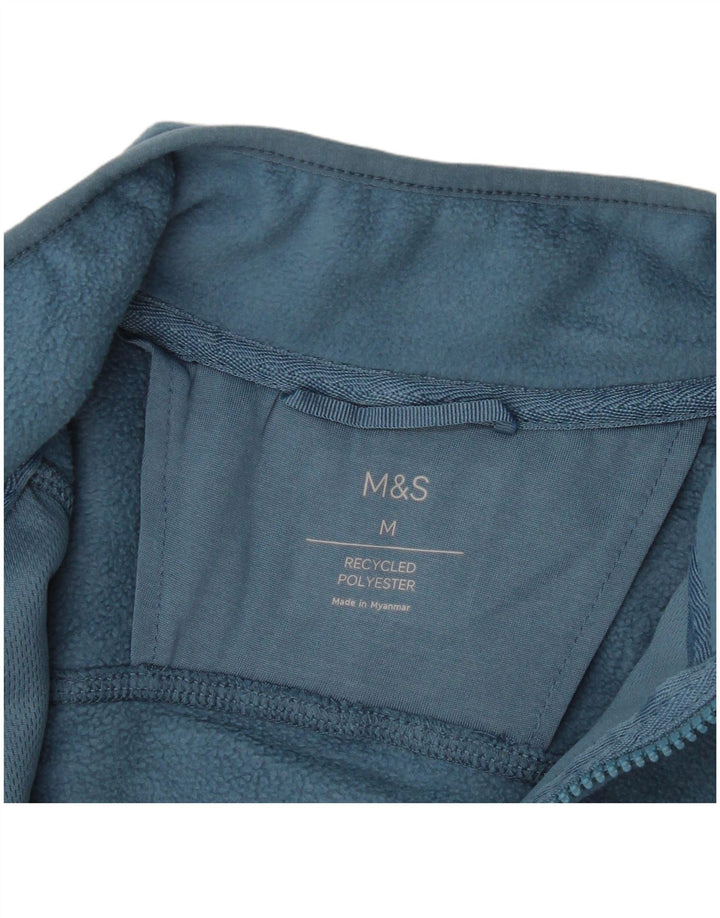 Marks & Spencer Ανδρικό Fleece Jacket UK 38 Medium Blue Polyester
