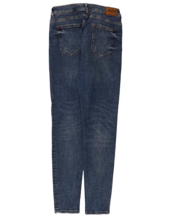 Superdry Womens Cassie Skinny Jeans W32 L30 Blue Cotton