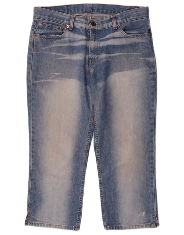 Женские джинсы-капри Levi's 651 Acid Wash W32 L22, синие, хлопок