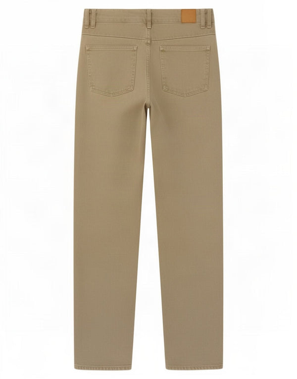 Zara koniske jeans til kvinder EU 34 2XS W24 L30 Khaki Bomuld