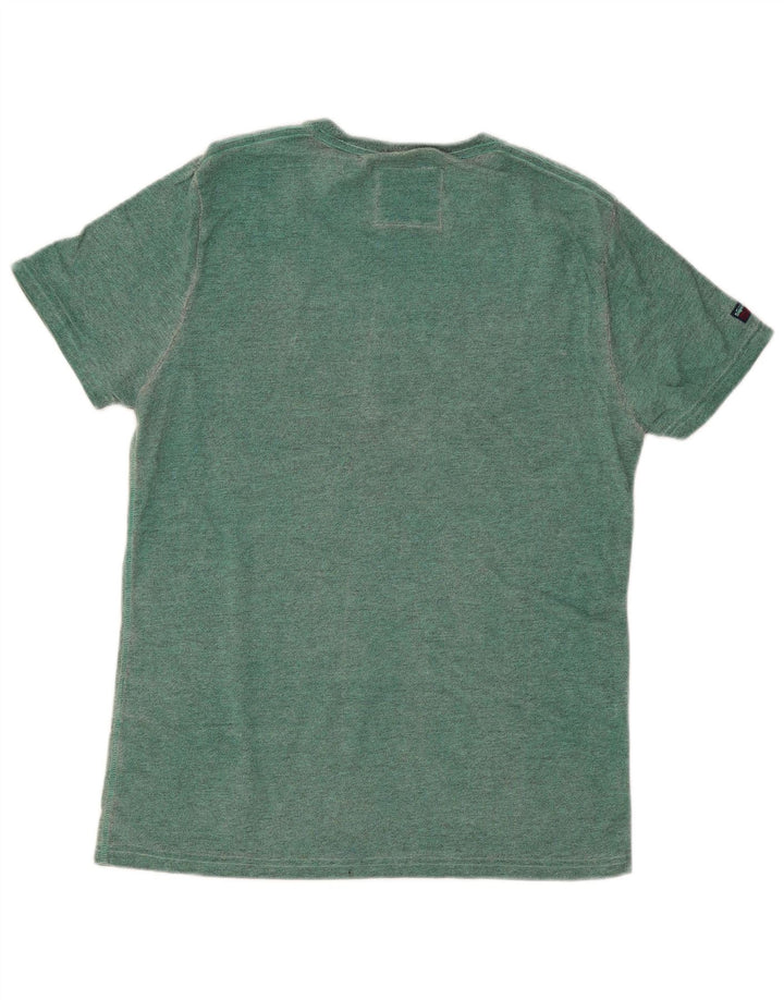 Superdry Mens Graphic T-Shirt Top Large Green Cotton