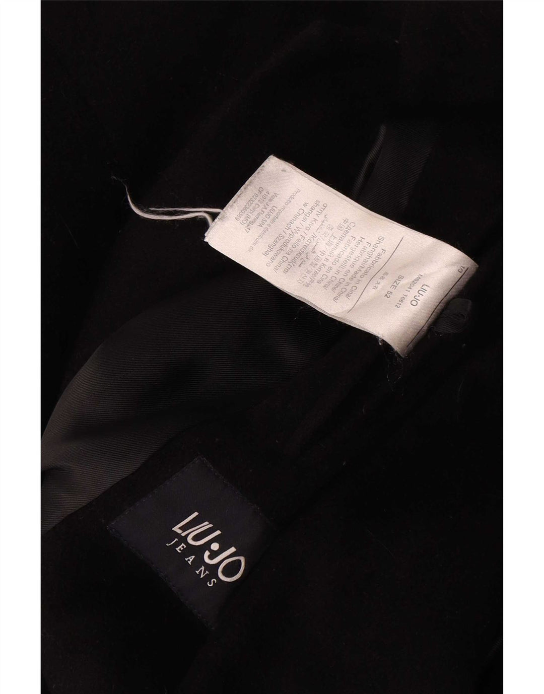 Abrigo Liu Jo para hombre IT 52 XL Lana negra