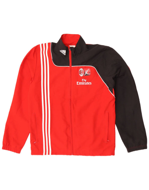 Adidas Veste de survêtement AC Milan pour homme UK 38/40 Rouge moyen Colourblock