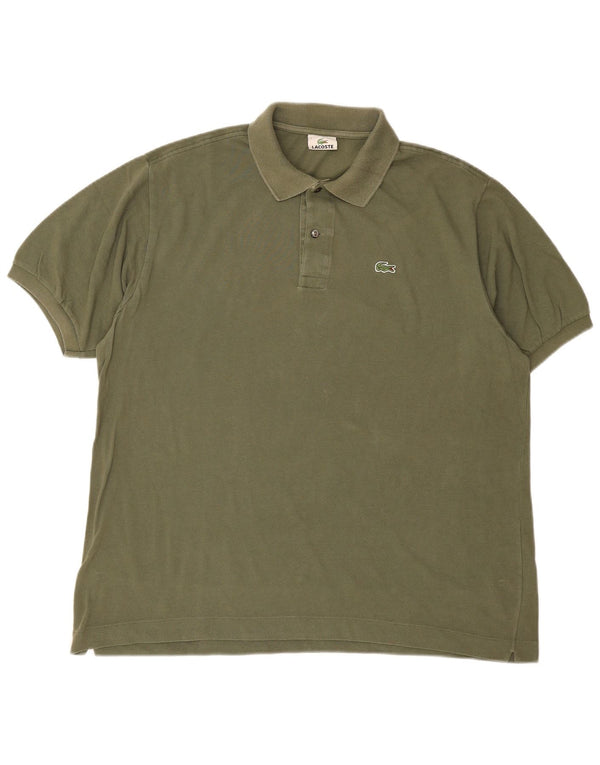 Lacoste Polo Homme Taille 7 2XL Coton Vert