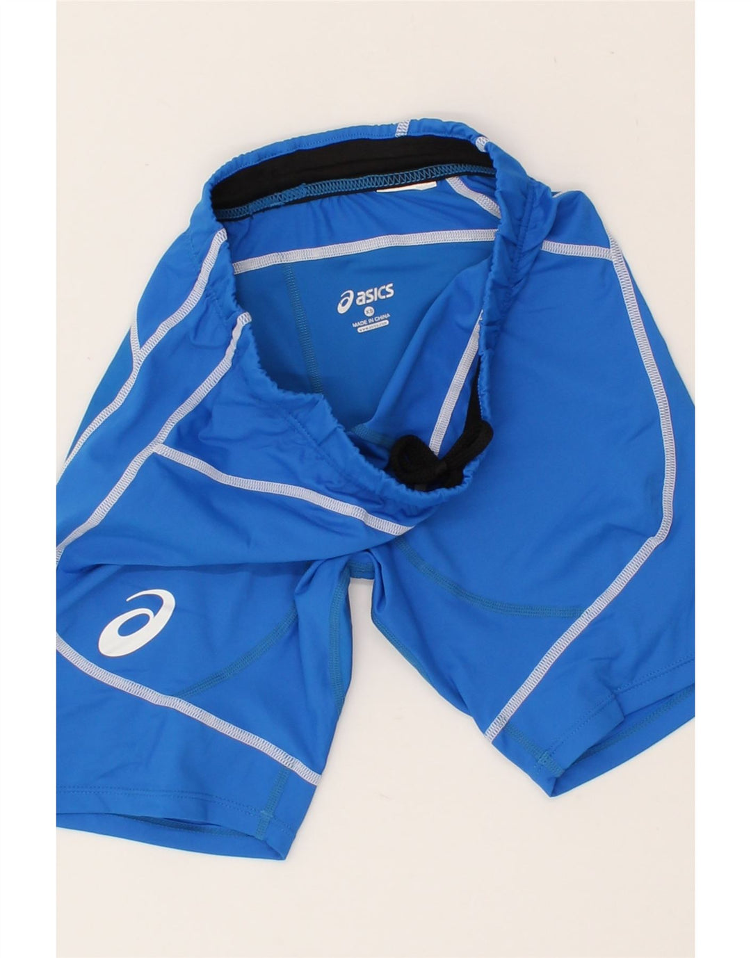 ASICS Boys Sport Shorts 7-8 Years XS Blue Vintage Asics and Second-Hand Asics from Messina Hembry 