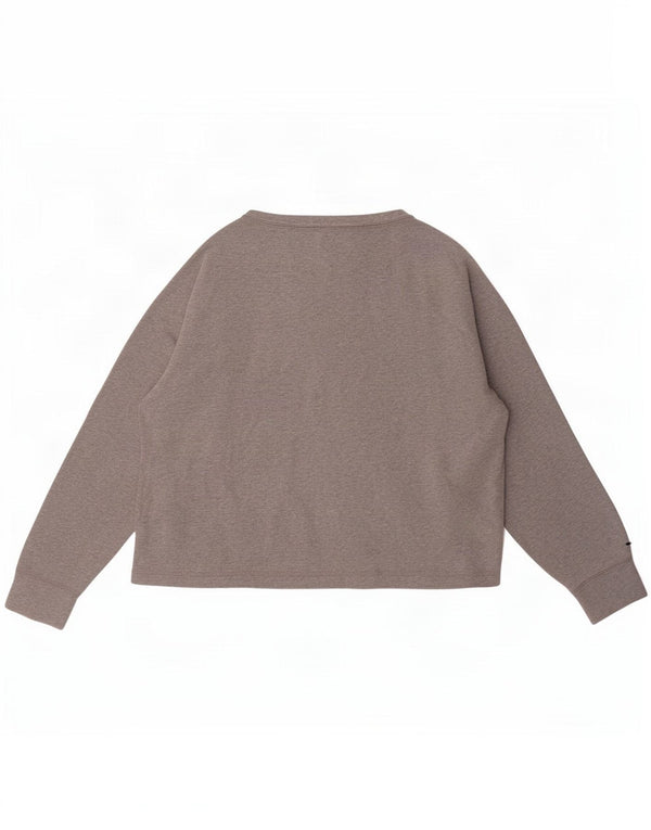 Champion Sweat-shirt court pour femme UK 16 Large Gris Coton