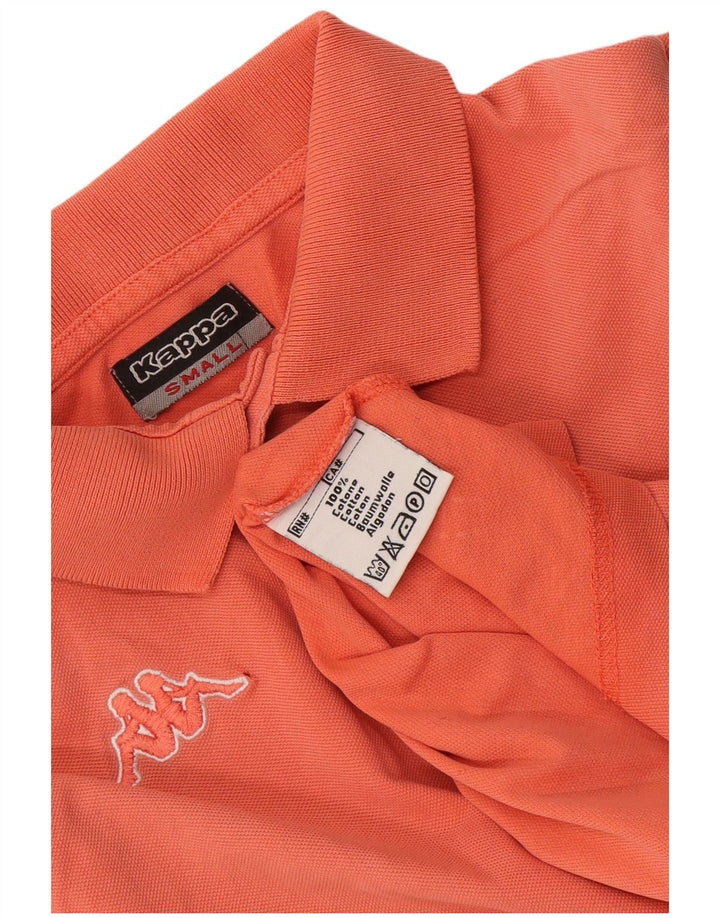 Kappa Mens Polo Shirt Small Orange Cotton
