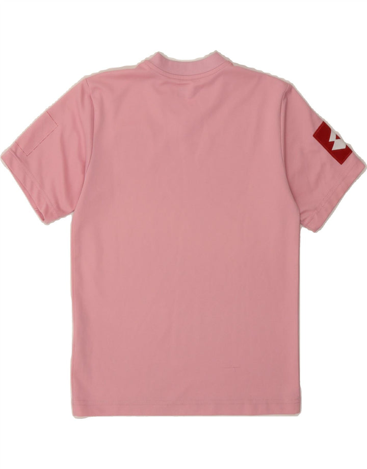 LOTTO Boys Graphic T-Shirt Top 11-12 Years Medium Pink Polyester Vintage Lotto and Second-Hand Lotto from Messina Hembry 