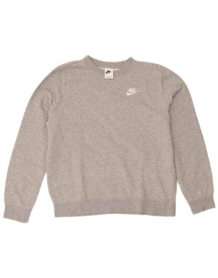 Nike Herren Sweatshirt Pullover Small Grau Baumwolle
