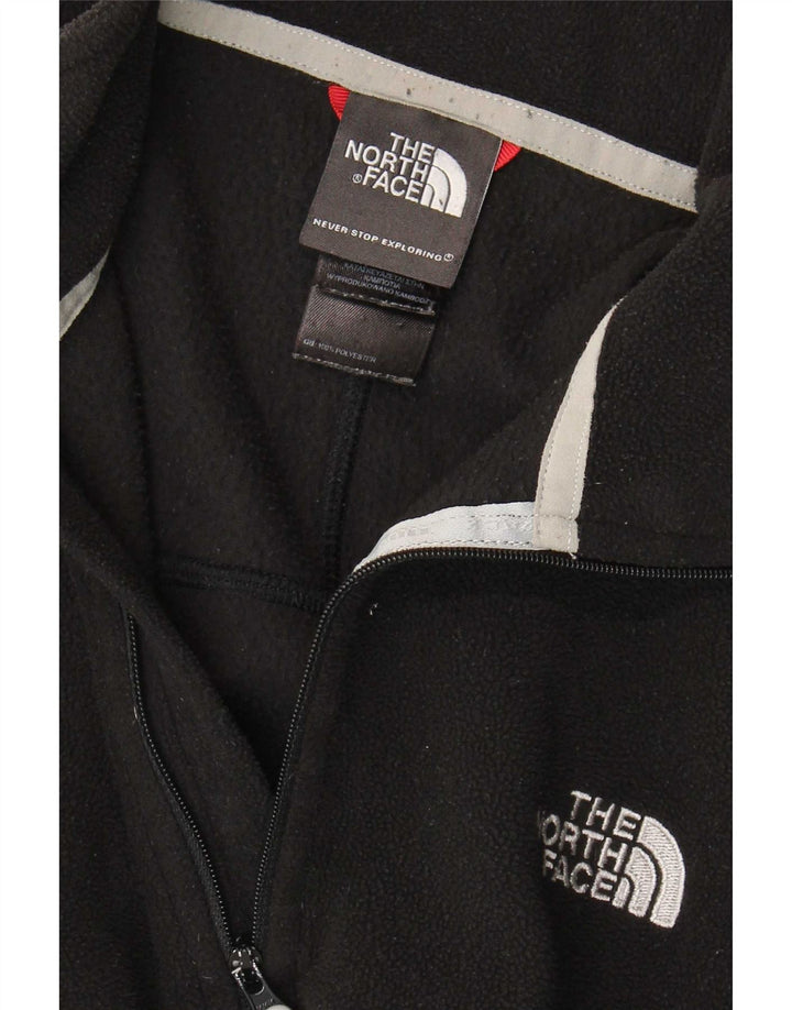 Maglione in pile da uomo The North Face con zip e collo in poliestere nero medio
