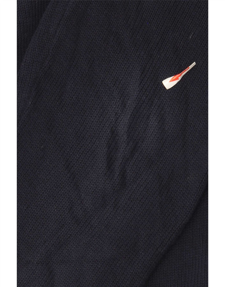 Massimo Dutti Pull à col rond pour homme Bleu marine moyen