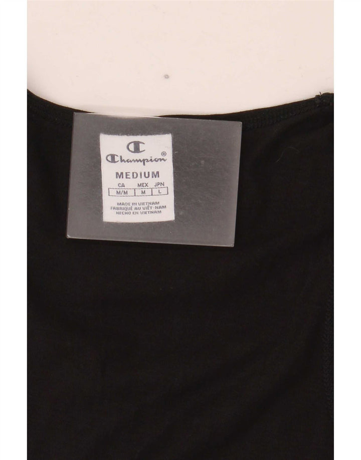 Champion Womens Graphic Vest Top UK 12 Medium Black
