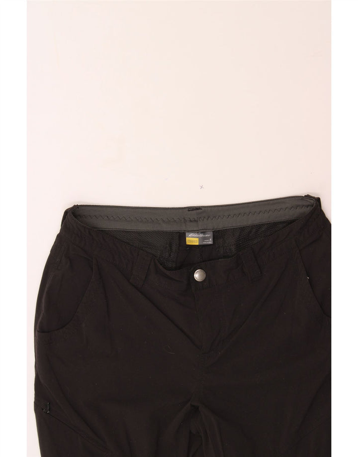 EDDIE BAUER Womens Straight Cargo Trousers US 6 Medium W32 L32 Black Nylon Vintage Eddie Bauer and Second-Hand Eddie Bauer from Messina Hembry 