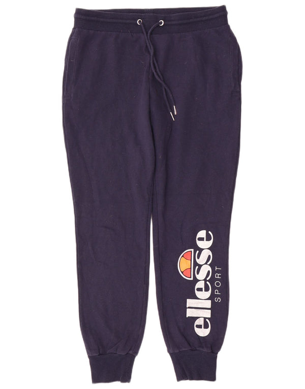 Pantaloni da tuta con grafica da donna Ellesse Joggers UK 12 Medium Blu Navy