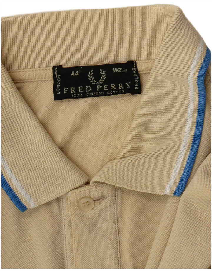 Polo Da Uomo Fred Perry Beige Medio